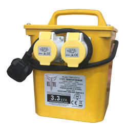 Elite Twin Socket Site Transformer (110v 3.3kVA)