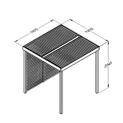 Modular Pergola (with 1 Side Panel Pack)