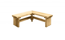 Double Corner Sleeper Bench - garden furniture on sale