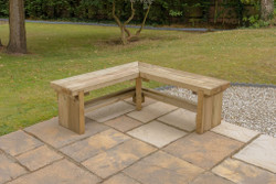 Double Corner Sleeper Bench - garden furniture on sale