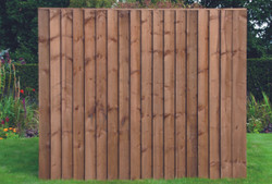 6ft Closeboard Panel Fence (1830 x 1500mm) - Dip Treated Brown Timber