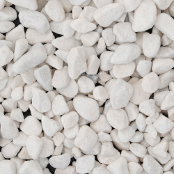 Long Rake Spar 20-40mm White Pebbles Bulk Bag