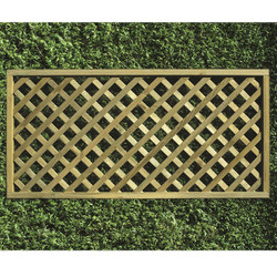 6ft Heavy Diamond Lattice Panel (1800 x 900mm) - Pressure Treated Green Timber