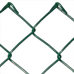 1800mm Galvanised Green Chain Link (50 x 3mm Mesh) - 25m Roll