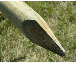 5ft Machine Rounded Pointed Fence Post (1650 x 60mm)