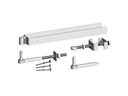 18" Galvanised Adjustable Hinge Set (Pre-Packed With Screws) C/W Hooks to Bolt and Drive