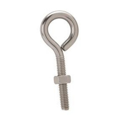 10" x 3/8" BZP Folded Eyebolt Complete With 2 Nuts & Washers