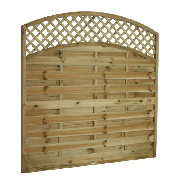 arched lattice top fence panels