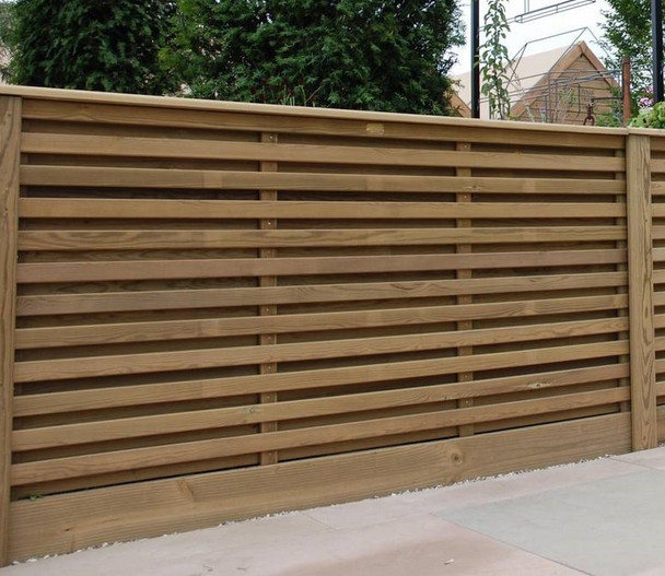 6ft x 3ft Jacksons Venetian Hit & Miss Fence Panel (1830 x 907mm)