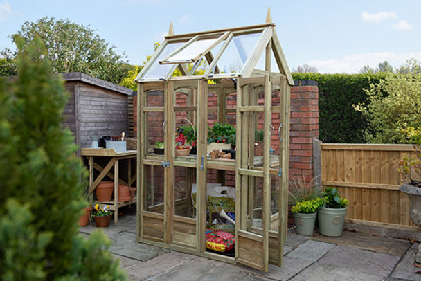 Victorian Walkaround Greenhouse with Auto Vent 