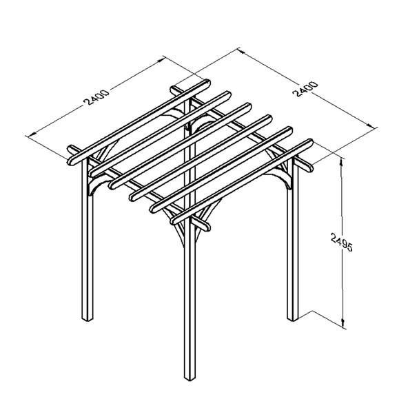 Ultima Pergola (2400 x 2400mm)