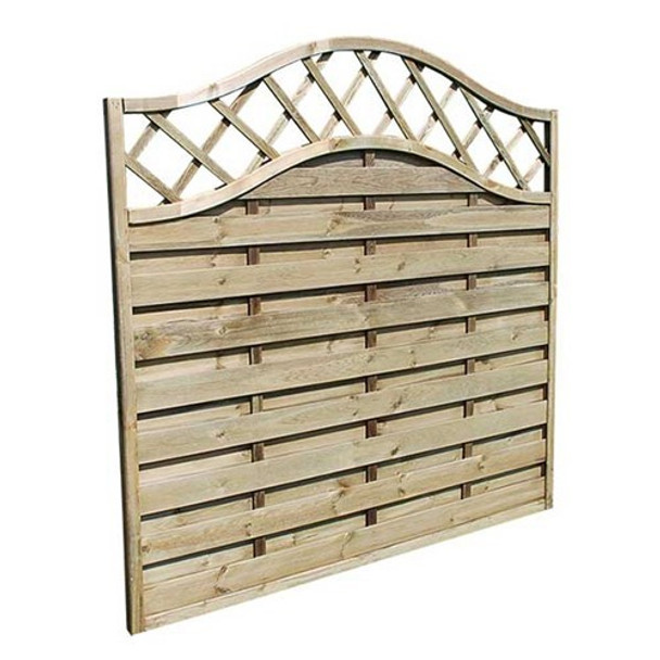 6ft Sussex Wave Fence Panel (1828 x 1800mm)