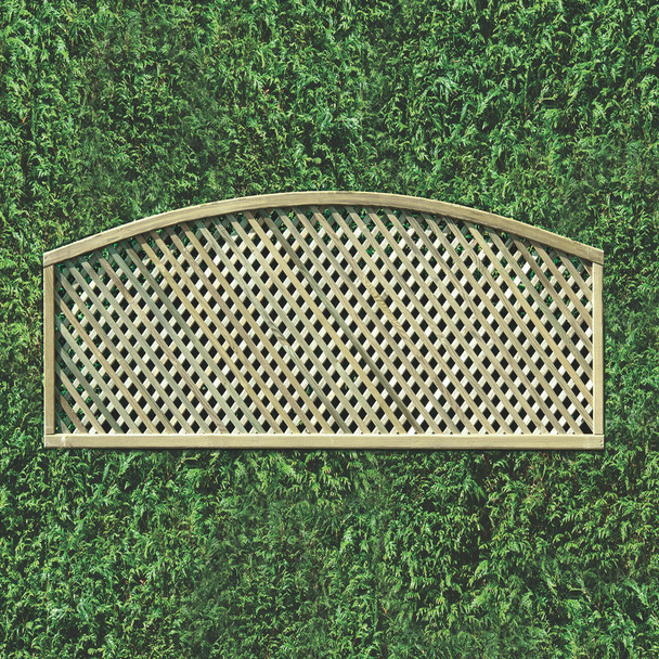 1.5 ft Privacy Lattice Convex Panel (1830 x 450mm)