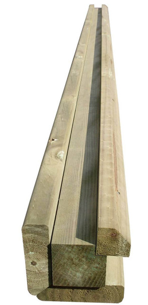  9ft Jacksons Heavy Duty Slotted Corner Fence Post