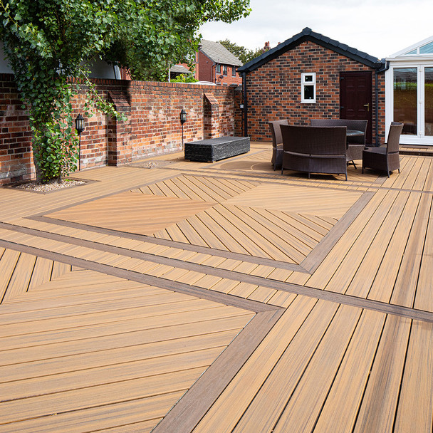 TREX Transcend Composite Decking Boards - Solid Edge - Tiki Torch