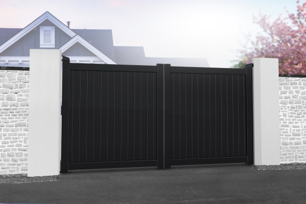 Readymade Double Swing Gate with Vertical Infill