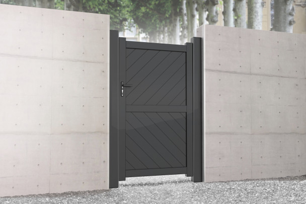 Readymade Pedestrian Gate- Grey