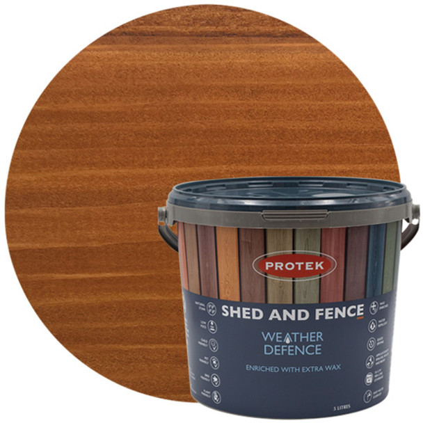 Protek 5ltr Shed & Fence Wood Stain 