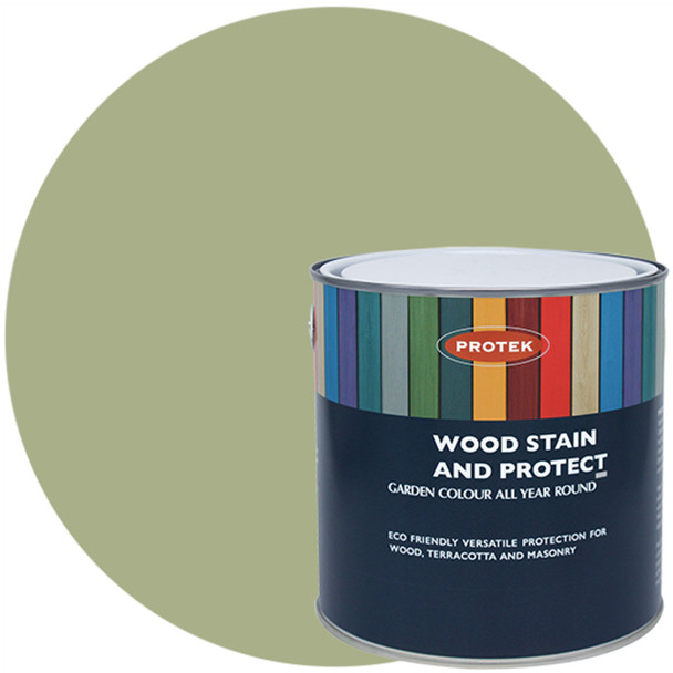 Protek 2.5ltr Wood Stain & Protect Pale Sage
