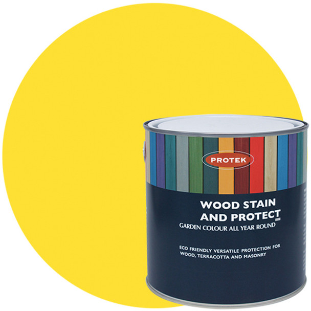 Protek 5ltr Wood Stain & Protect  Primrose