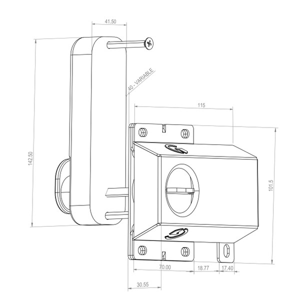 Digital Superlatch drawing