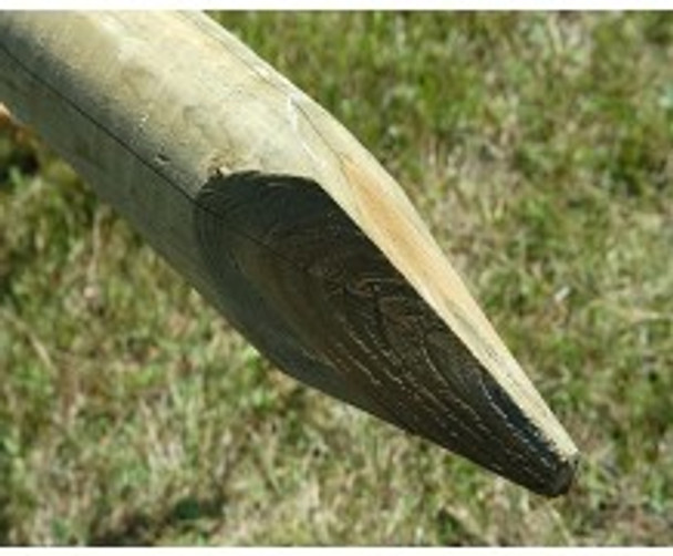 7ft Machine Rounded Pointed Fence Post (2100 x 75mm)