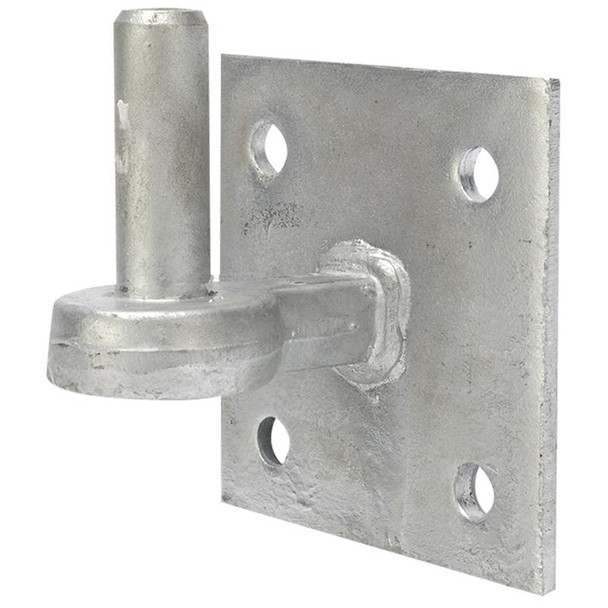 Galvanised Gate Hanger On Square 4" Plate