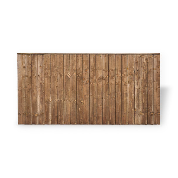 6ft Closeboard Fence Panel (1830 x 900mm) - Dip Treated Brown Timber