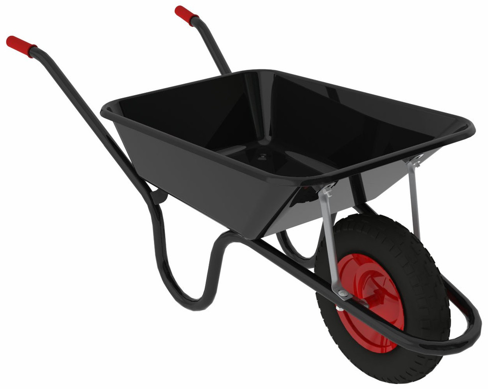 85L Wheelbarrow Black