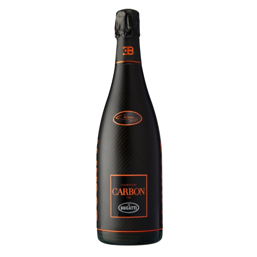 Botella Champagne Carbon EB.03 Bolide for Bugatti con acabado de fibra de carbono