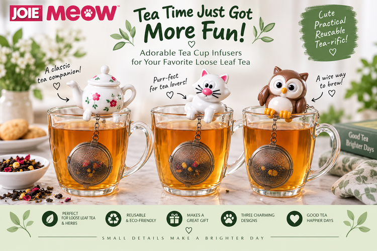 Tea Time Just Got More Fun: Meet Our Cat, Owl & Teapot Tea Infusers  