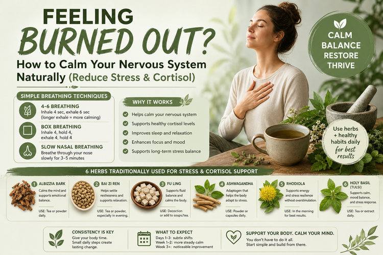 Feeling Burned Out? How to Calm Your Nervous System Naturally (Reduce Stress & Cortisol)
