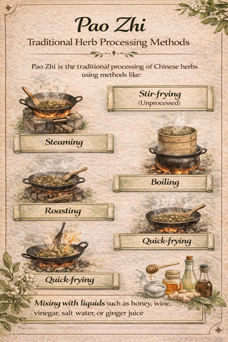 Chinese Herb Preparations Explained: Pao Zhi Processing