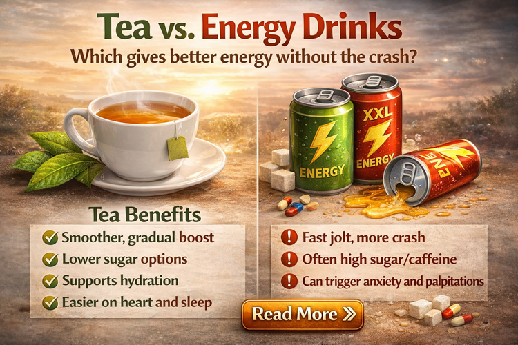 Tea vs. Energy Drinks: Which Is Better for Energy, Focus, and Health?
