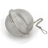 2 1/2 inch tea ball, perfect for a pot of tea.