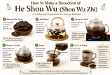 Step by step detailed instructions on how to make a He Shou Wu decoction