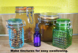 Store herbs in air-tight clean glass jars.