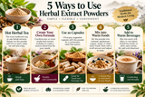Five different ways to use herbal extracts
