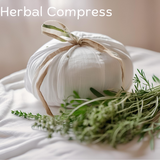 Reishi Mushroom Compress: "A Reishi mushroom compress applied to the skin, used for its anti-inflammatory and healing benefits