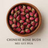 Whole Organic Mei Gui Hua Rosebuds, dried and ready to use in a variety of herbal remedies, teas, and natural wellness applications. By Nuherbs Organics