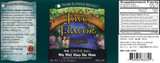 Five Flavor Teapills side label which includes dosages, ingredients, directions, and more.
