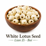 Sacred Lotus Seed- White, Peeled (Lian Zi-Bai) Nuherbs Lab Tested Whole Form 1 lb