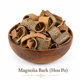 Magnolia Bark, also known as Hou Po, is best used as a decoction, for making teas to drink