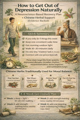 How to Get Out of Depression Naturally: A Neuroscience-Based Plan + Chinese Herbal Support (Evidence-Backed)