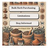 Staying Informed: Bulk Herb Purchasing Limits & What You Need to Know