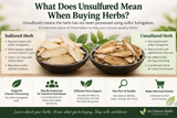 Whats Does Unsulfured Mean When Buying Herbs?