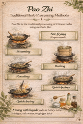 Chinese Herb Preparations Explained: Pao Zhi Processing