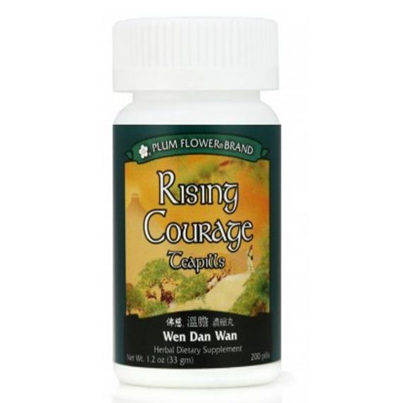 Rising Courage Teapill (Wen Dan Tang Wan) - 200 Pills/Bottle - Plum Flower Brand