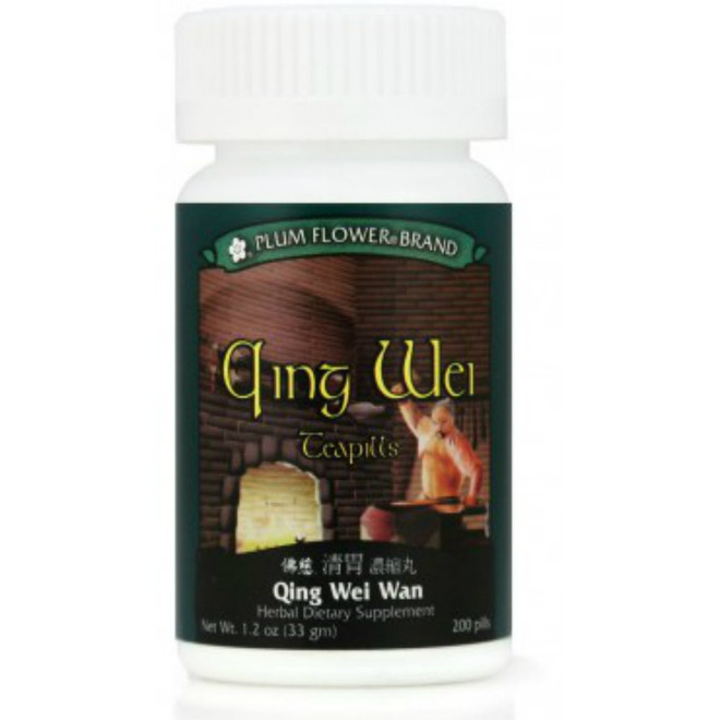 Clear the Stomach Powder Pills (Qing Wei Wan) Plum Flower Teapills 200 ct