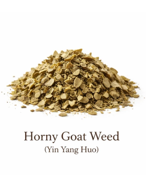 Organic Horny Goat Weed, Nuherbs - 1 lb.   Horny Goat Weed leaves, a natural herbal supplement known for supporting energy, libido, and overall vitality.